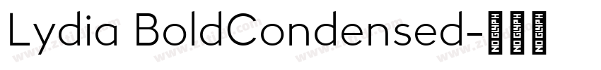 Lydia BoldCondensed字体转换